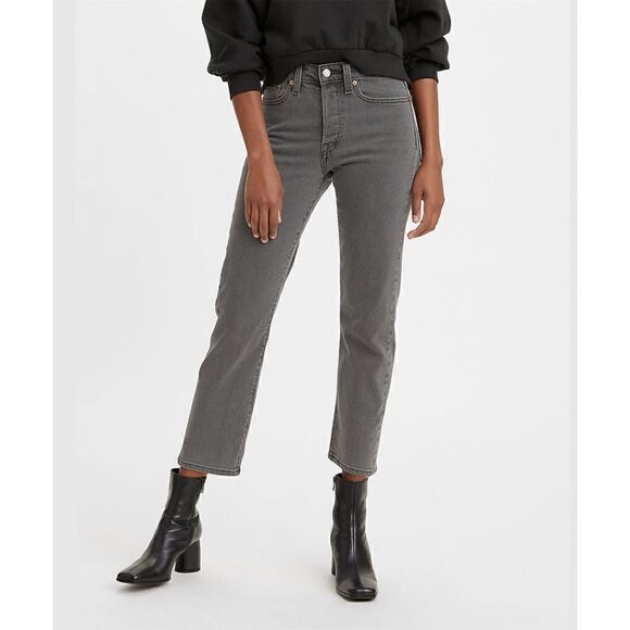 NWT Levi's Wedgie Straight Cropped Jeans in Cosmic Comet, Size 00 X Short, 24x28 - Picture 6 of 16